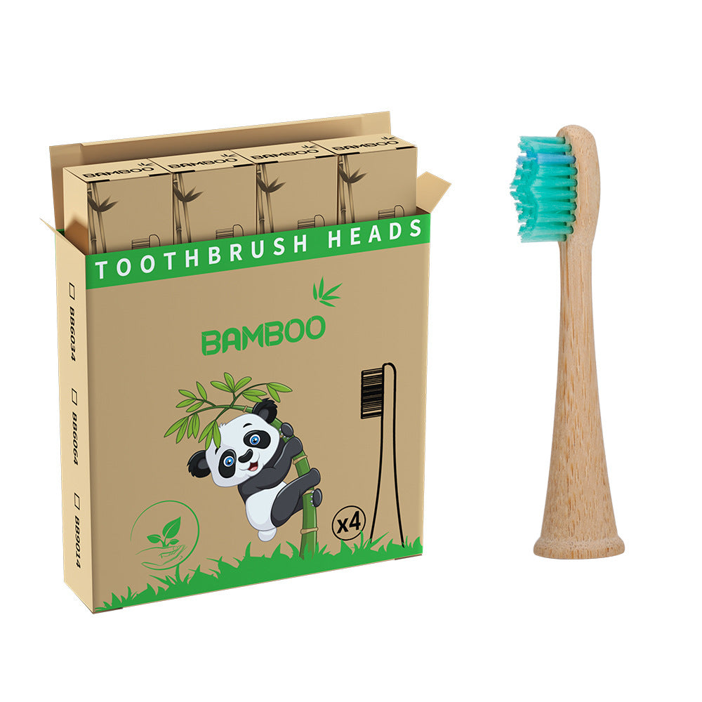 Suitable for Philips electric toothbrush natural bamboo biodegradable bamboo toothbrush head made of bamboo