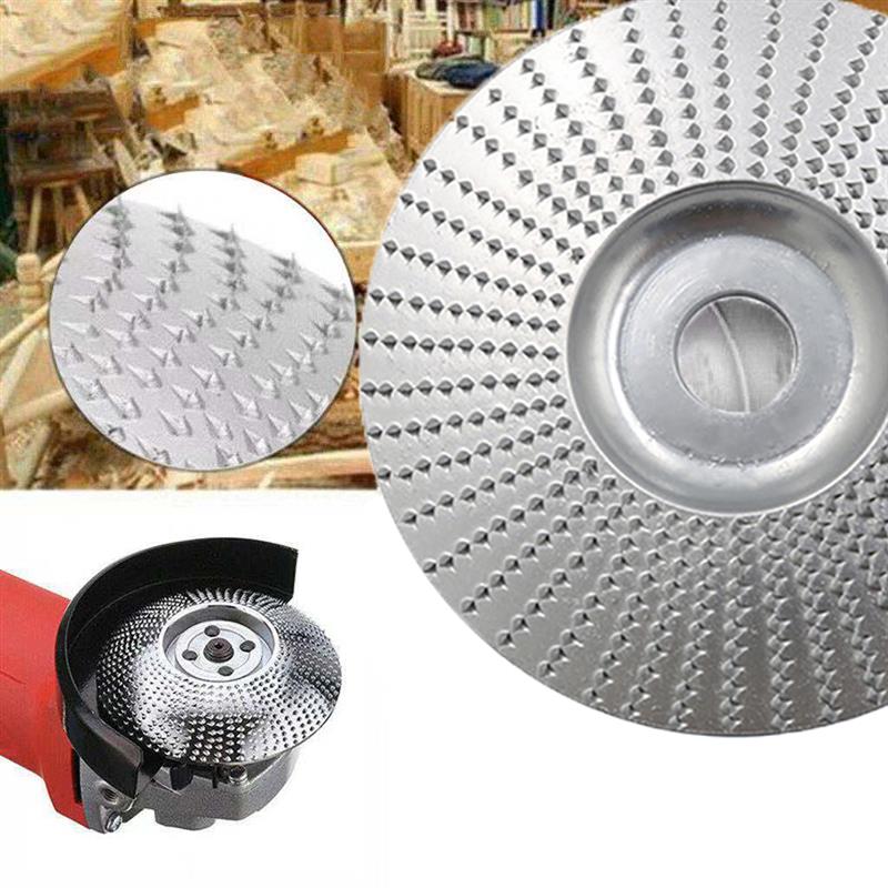 Angle grinding Disc Wood Grinding Wheel Wood Carving for Angle Tungsten Carbide Coating Bore Shaping Sanding Abrasive Tool - Pink