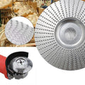 Angle grinding Disc Wood Grinding Wheel Wood Carving for Angle Tungsten Carbide Coating Bore Shaping Sanding Abrasive Tool - Pink