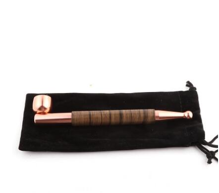 The new wood metal pipe, metal pipe, pipe smoking, smoking weed, tobacco / cigarette, double with