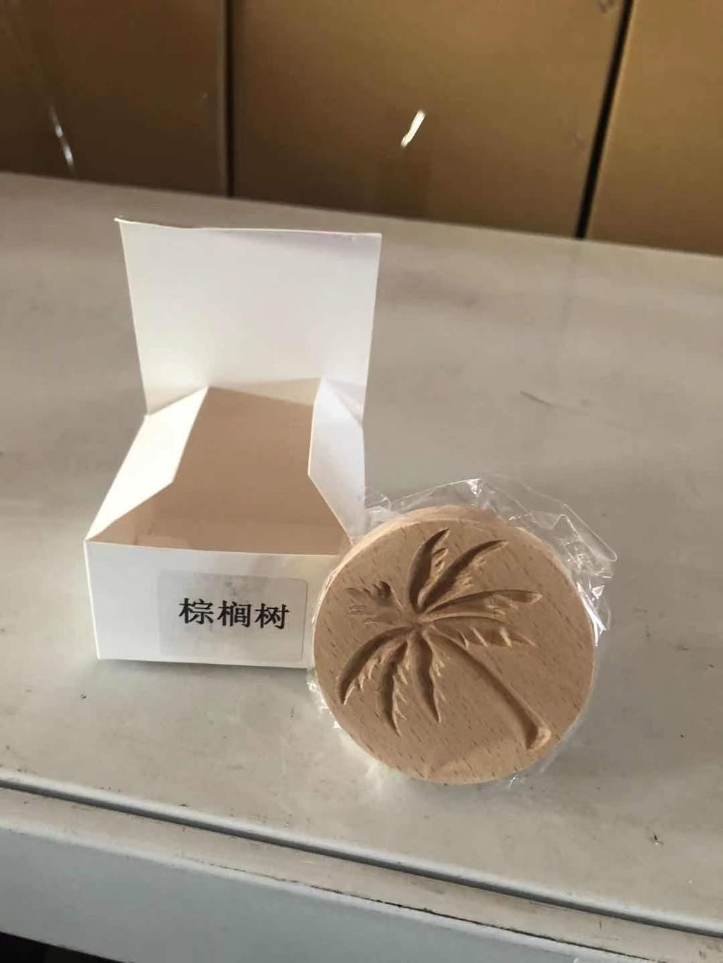 Cookie Embossing Stamp Mold Beech Postmark Stamp Wood Animal Plant Cookie Mold