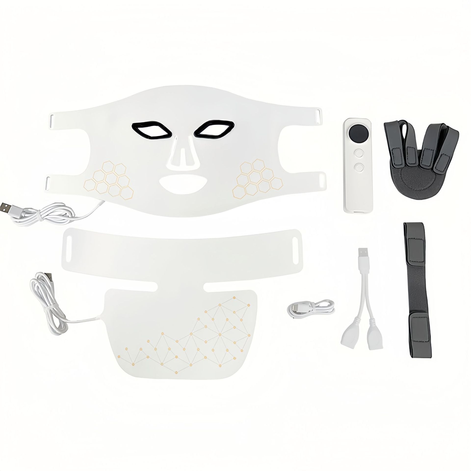 Photon facial rejuvenation mask beauty set with infrared therapy combination