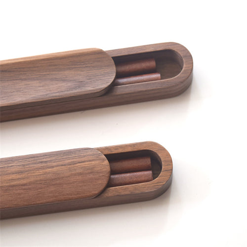 Black Walnut Wood Chopsticks Box Set