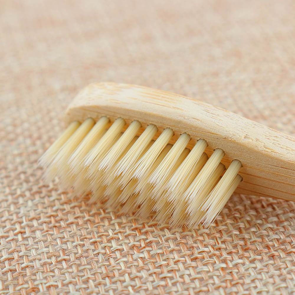 Personal Environmental Bamboo Charcoal Toothbrush For Oral Health Low Carbon Medium Soft Bristle Wood Handle Toothbrush