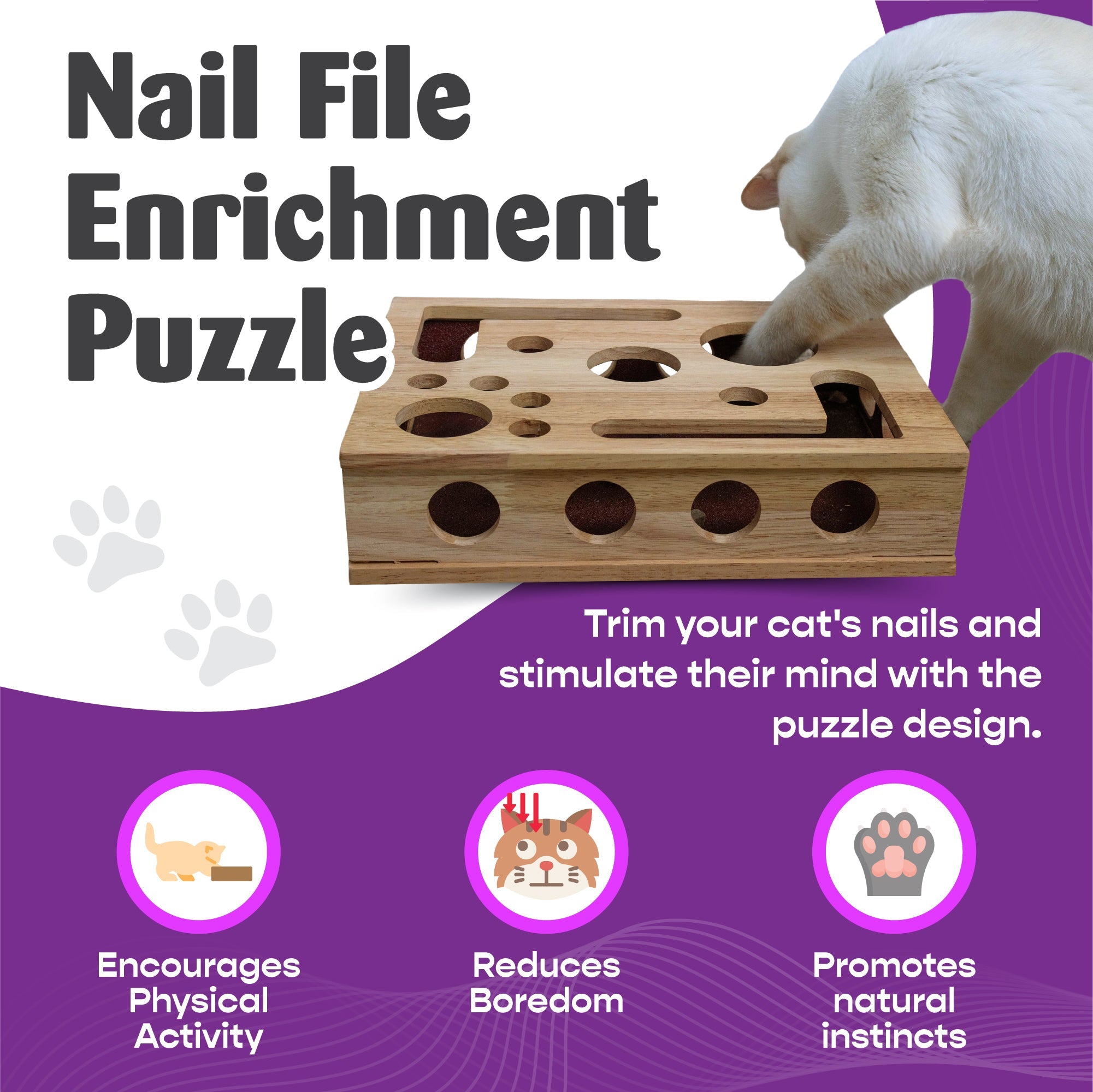 *The Original* Cat Nail File Enrichment Box