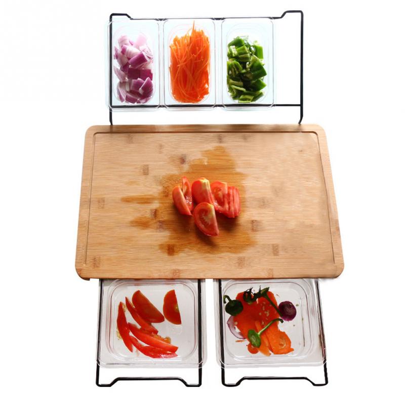 Detachable Durable Fruit Cutting Board Multifunction Food Home Hardware Smooth Bamboo Kitchen With Storage Box Vegetable