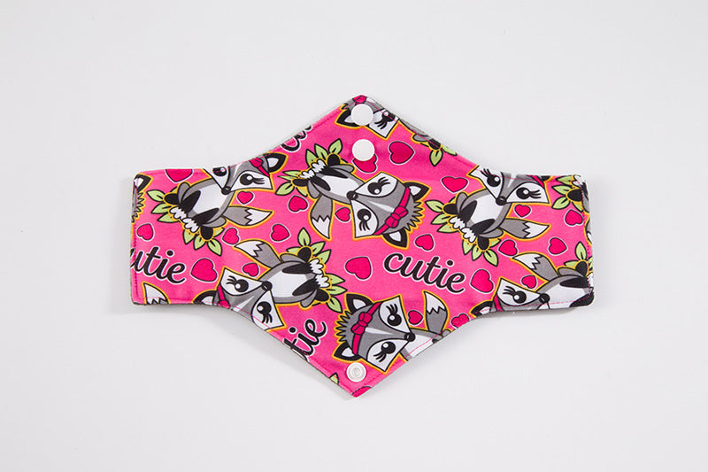 5pcs lady reusable cloth pads with bamboo cotton inner  Bamboo Reusable Sanitary Pad