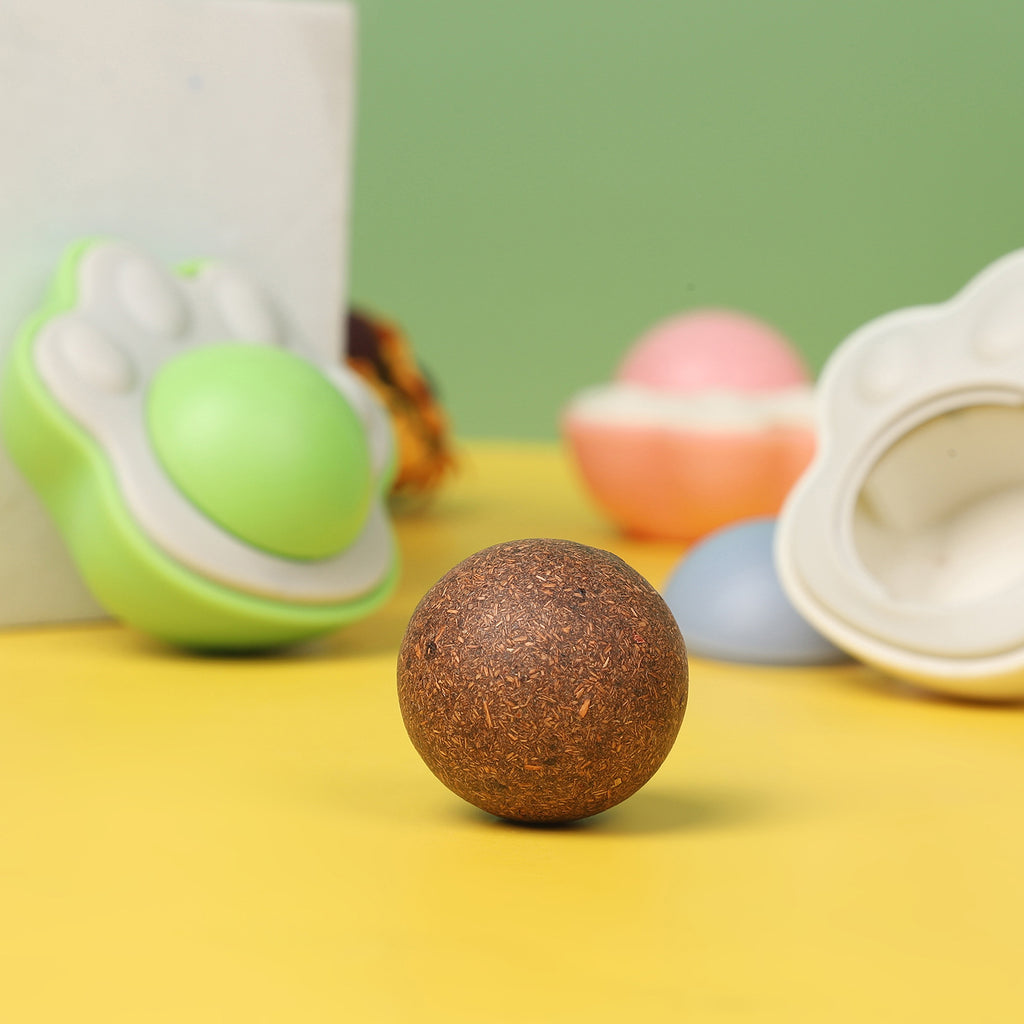 Cat Toy Wood Polygonum Gall Fruit Taste Gall Cat Paw Licking Music Tooth Grinding Cat Licking Mint Ball