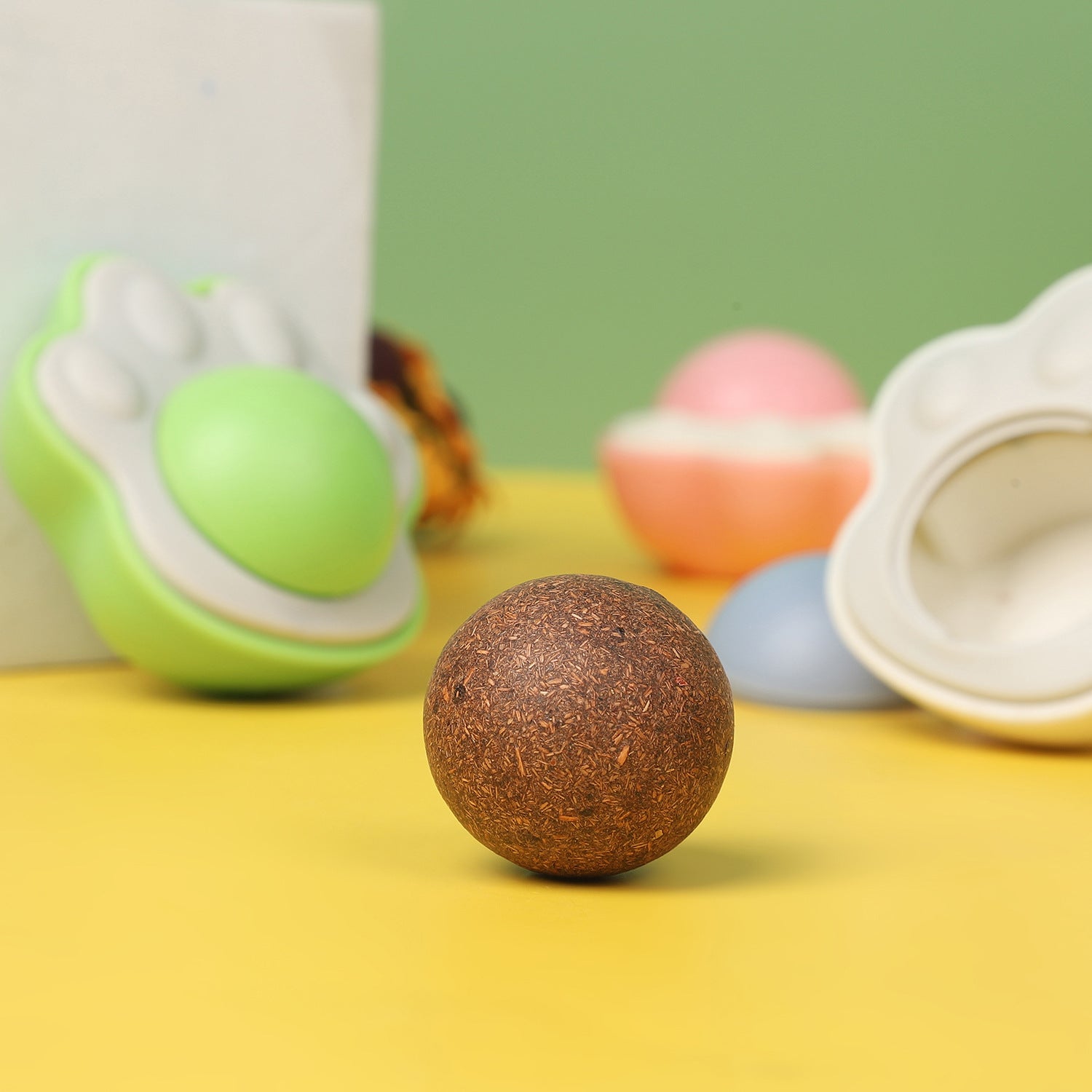 Cat Toy Wood Polygonum Gall Fruit Taste Gall Cat Paw Licking Music Tooth Grinding Cat Licking Mint Ball