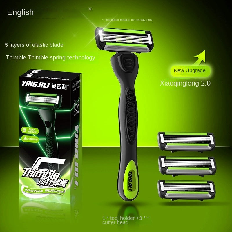 English Razors English manual safety razor for men with 5-blade system, classic non-e ...