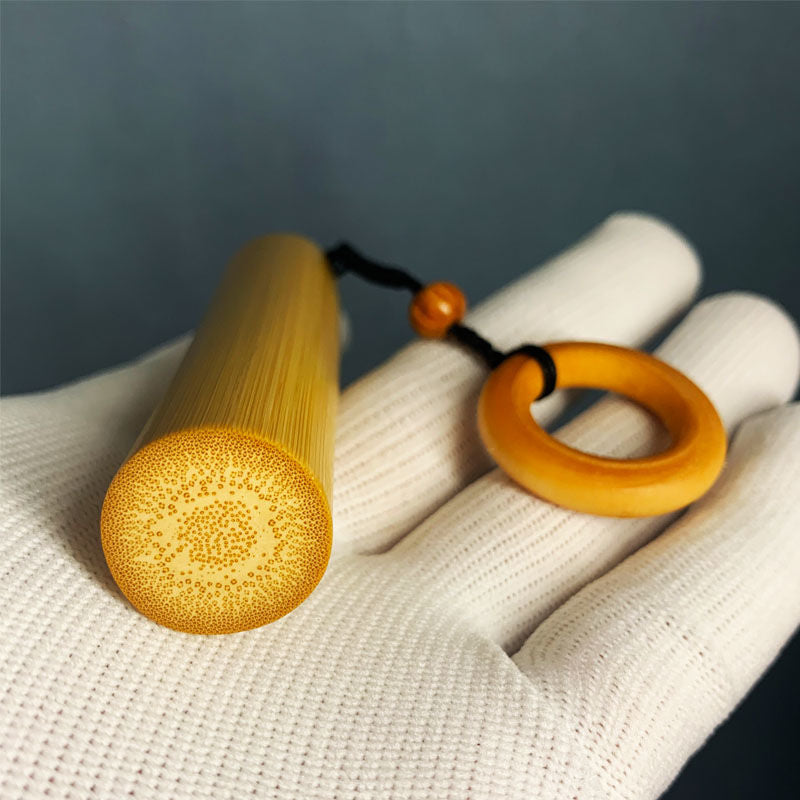 Solid Bamboo Handle Finished Bamboo Carving Accessories