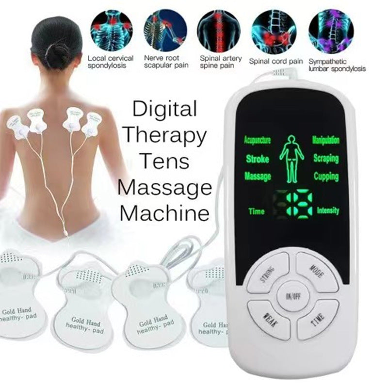 Multi functional cervical massager meridian massager waist electrical therapy pulse therapy device