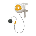 Automatic Interactive Cat Toy Ball with Self-Rotating & Jumping Motion, Electric Pet Teaser for Cats, Anti-Hairball Fun Play - Yellow