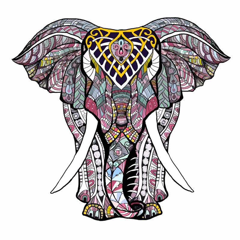 2021 New Wooden Puzzle for Adults Children Wood DIY Crafts Animal Shaped Christmas Gift wooden jigsaw puzzle Hell Difficulty
