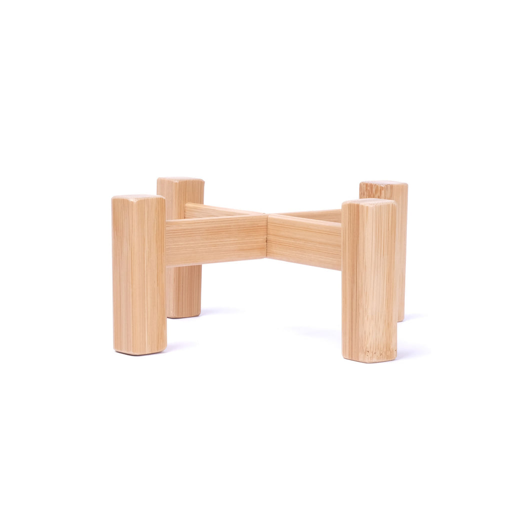 Bamboo Flower Stool Shelf Home Decoration Garden Plant Small Potted Flower Display Stand