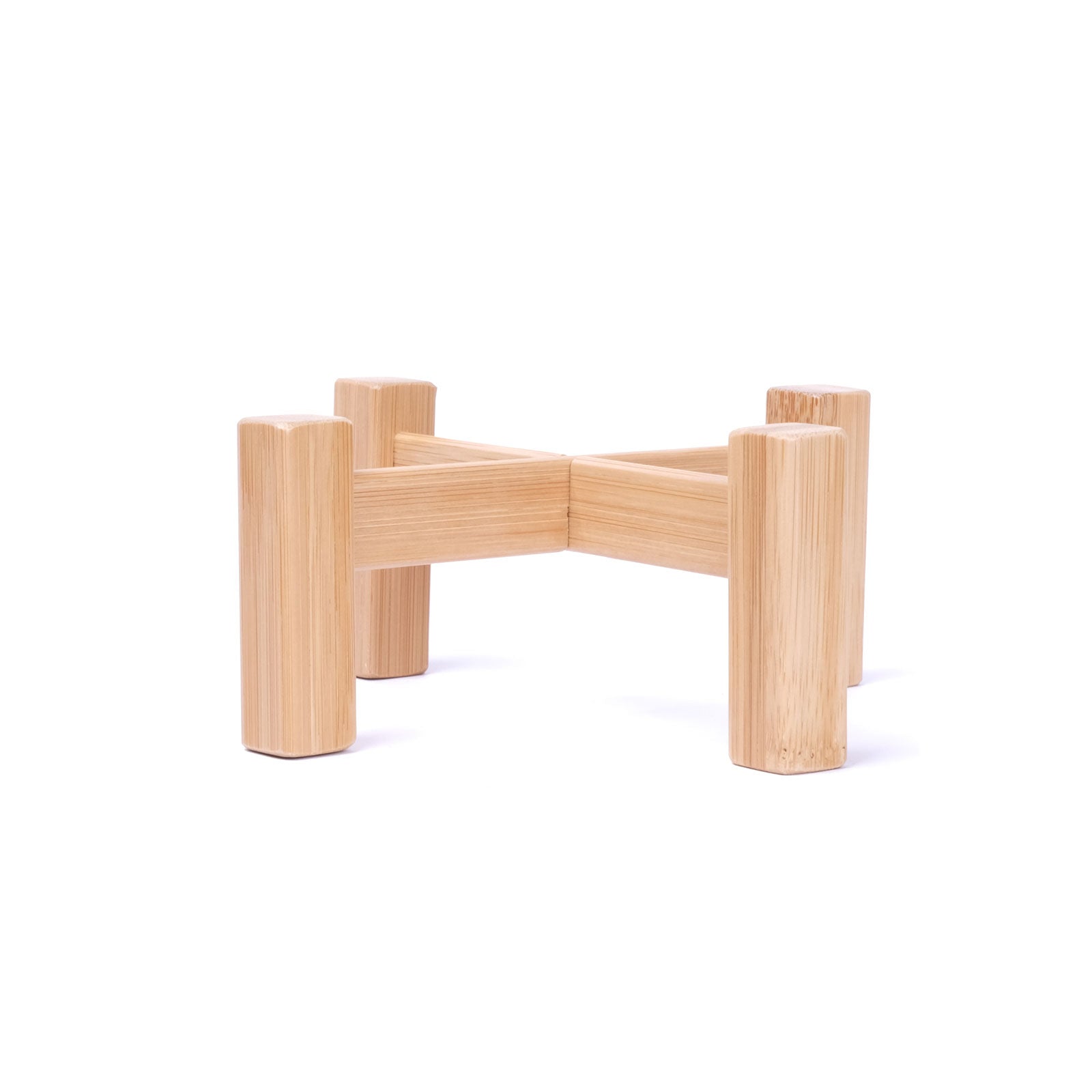 Bamboo Flower Stool Shelf Home Decoration Garden Plant Small Potted Flower Display Stand