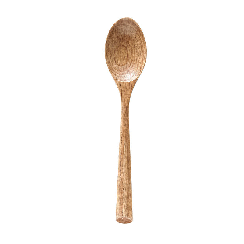 Creative Wooden Tableware, Beech Wood Knife, Fork, Spoon, Three Piece Set Of Solid Wood Natural Color Small Wooden Knife Set