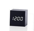 Multicolor Sounds Control Wooden Clock New Modern Wood Digital LED Desk Alarm Clock Thermometer Timer Calendar Table Decor - 12