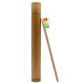 Genkent 1 PCS Bamboo Toothbrush Novelty Wooden Teeth Brush soft-bristle Bamboo Fibre Wooden Handle Bamboo Tube Charcoal Set