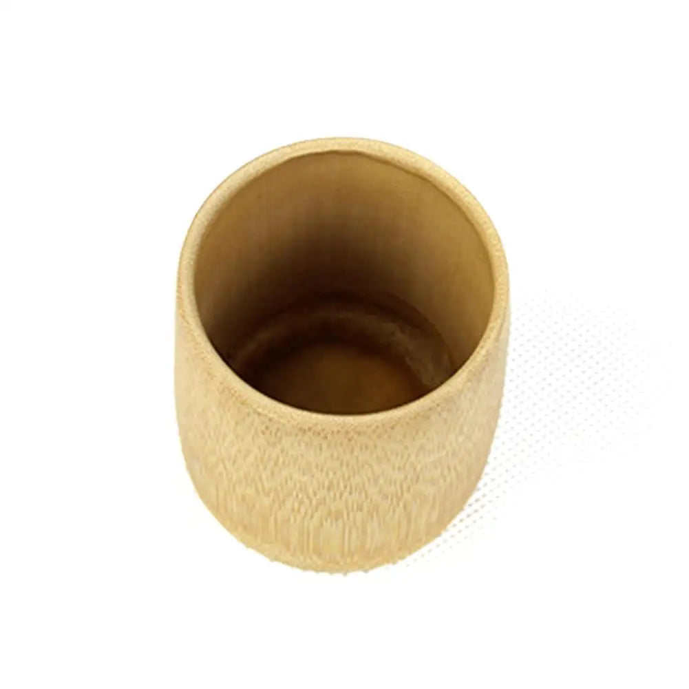 Green Natural Pure Hand Made Bamboo Cup Water Cup Bamboo Round Tea Cup Home House Supplies