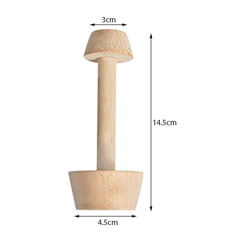 Instant Tart and Pie Molder Wood Double Side Wooden Pastry  Kitchen Tools