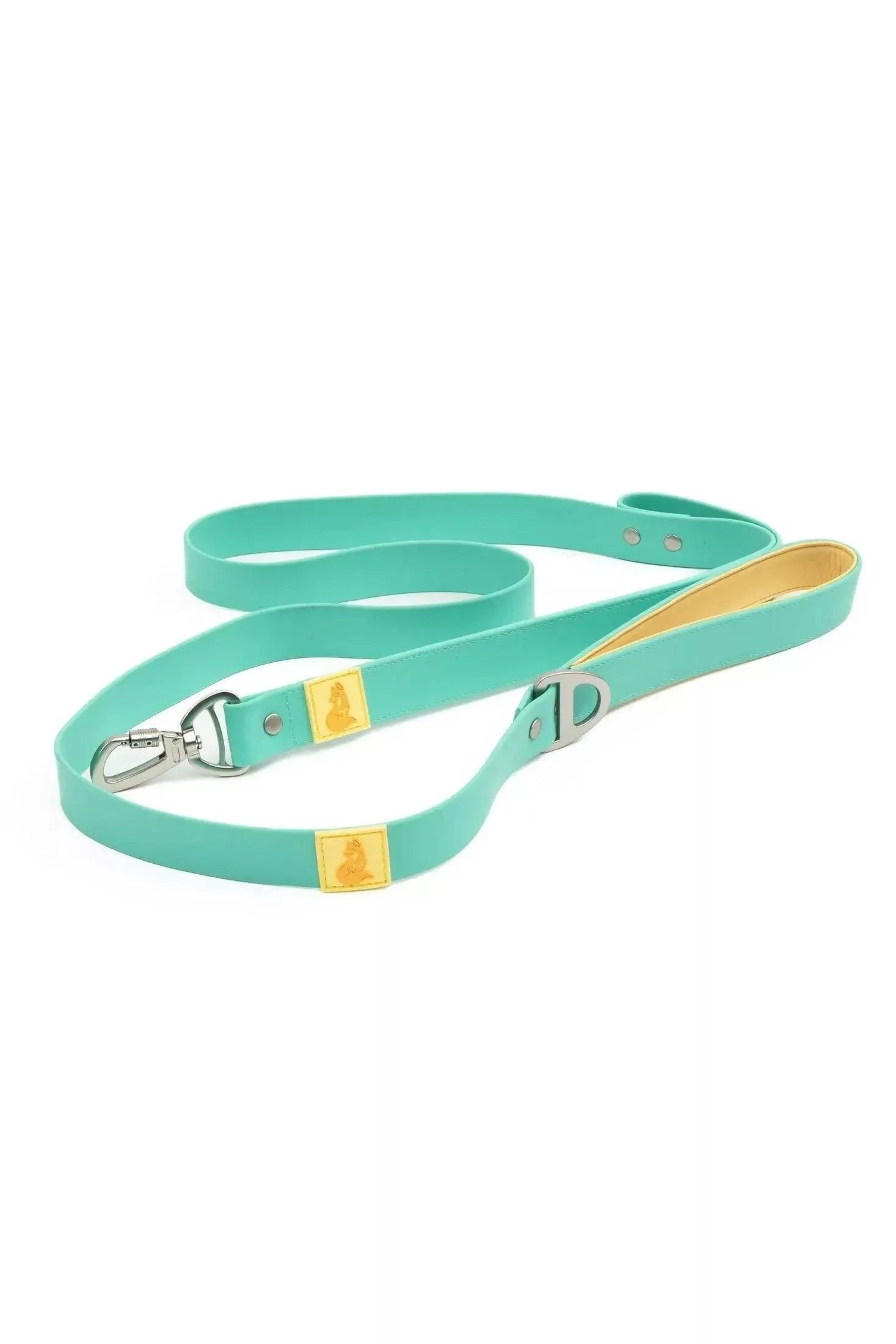 Island Vibes Waterproof Dog Leash - Aqua / Sunshine Yellow