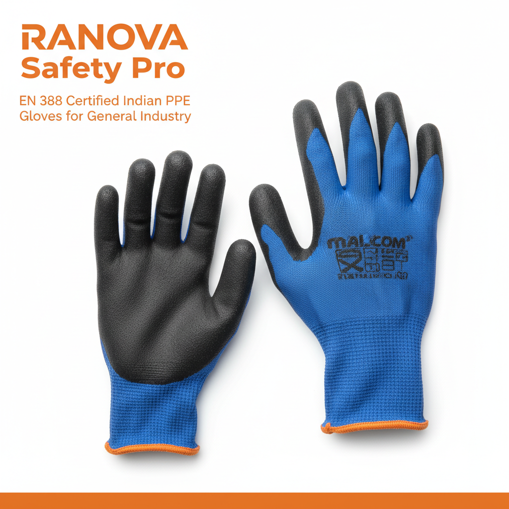Mallcom G41NB Nitrile Dipped Safety Gloves â€“ EN 388