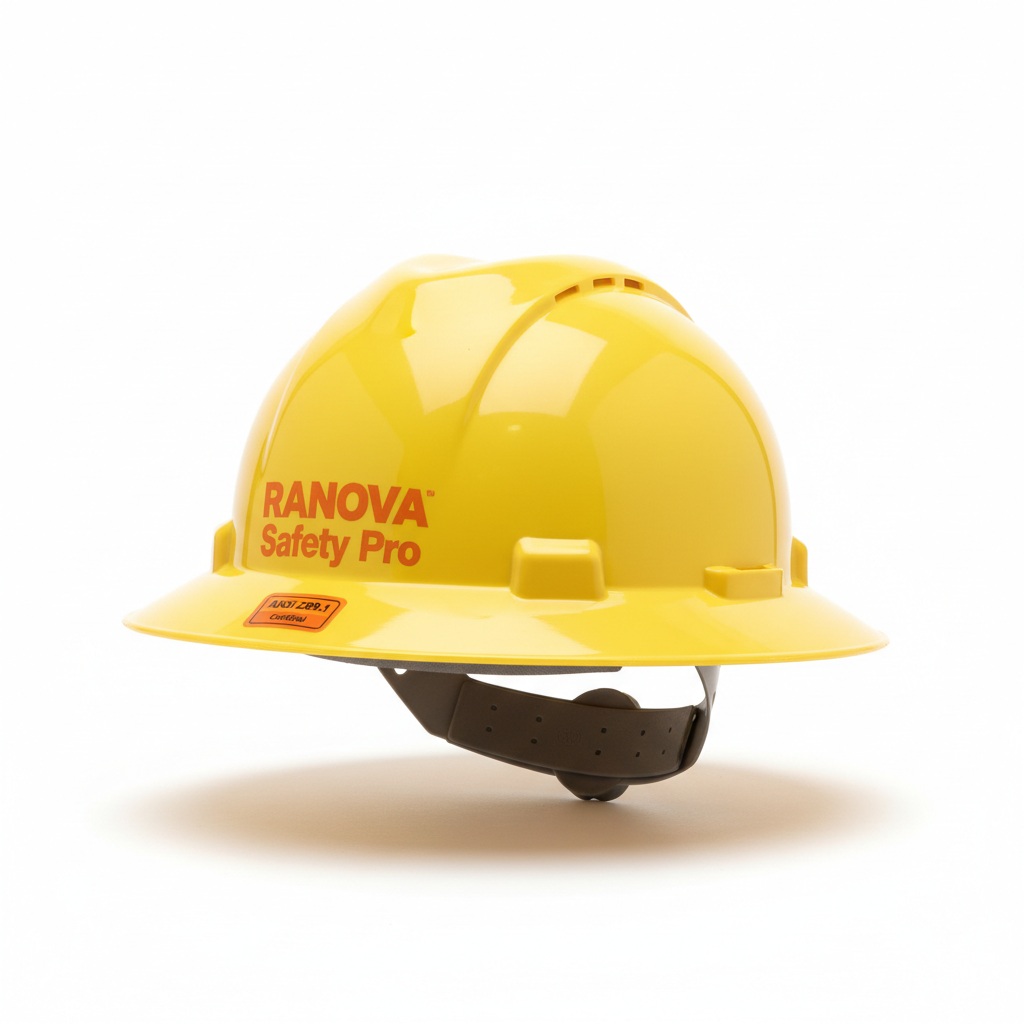 MSA V-Gard Full Brim Hard Hat â€“ ANSI Z89.1 | Type I Class E