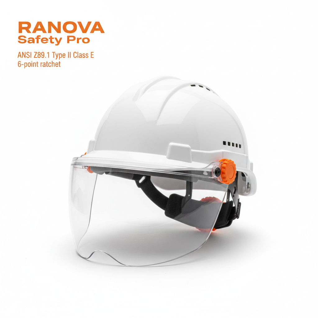 Pyramex Integra Safety Helmet with Integrated Visor