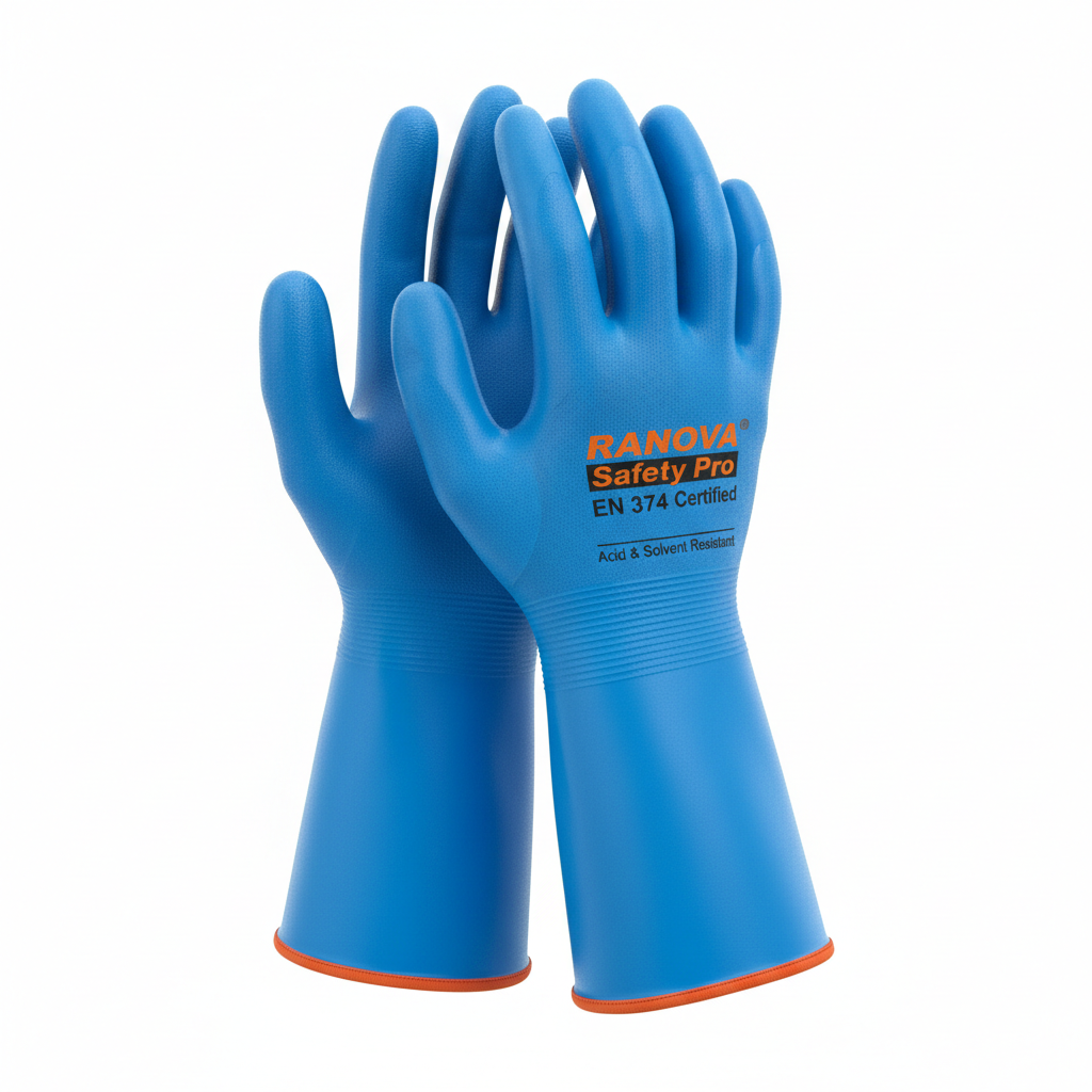 Ansell AlphaTec Chemical Resistant Neoprene Gloves â€“ EN 374