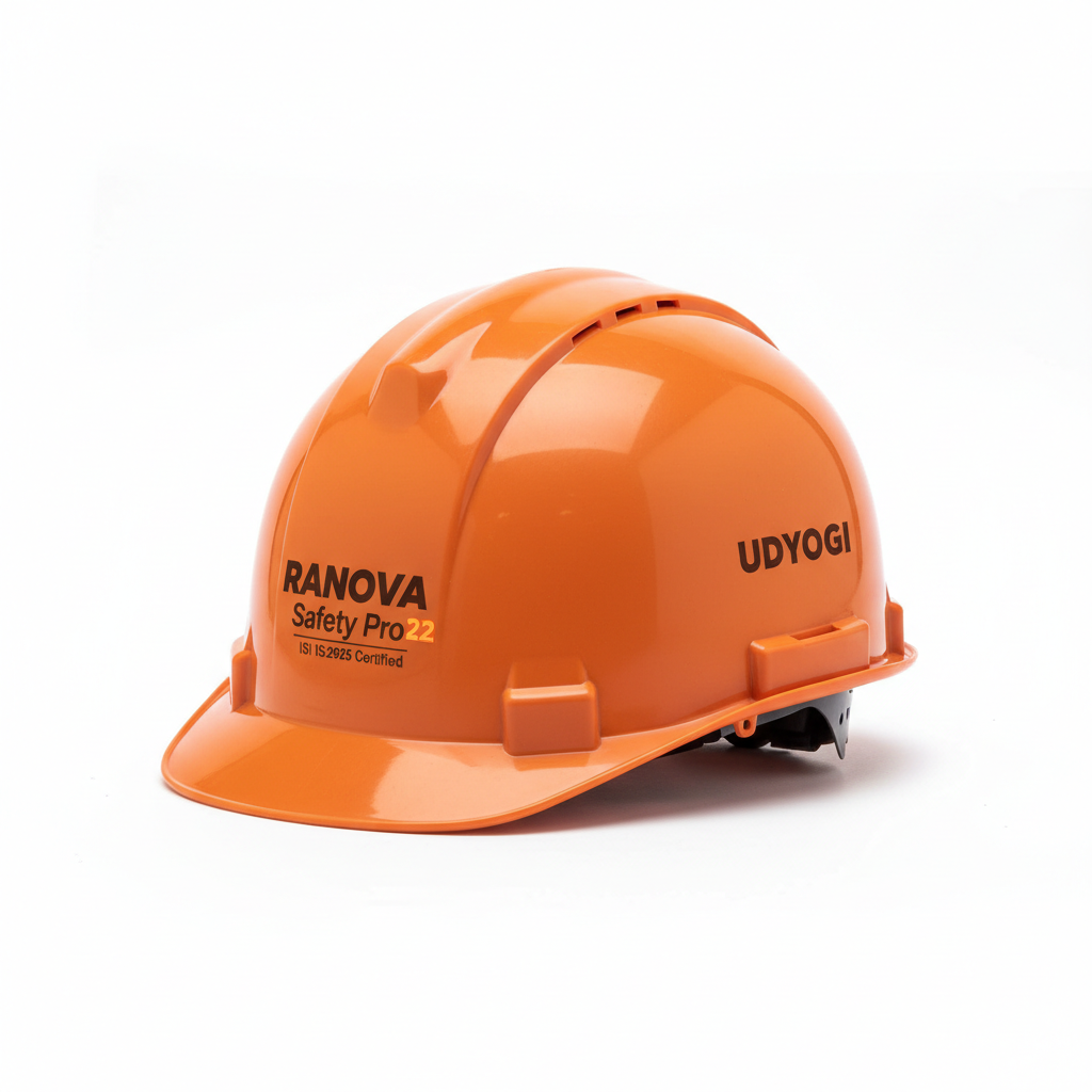 Udyogi UB 9 ISI Certified Construction Helmet Orange - RANOVA Safety Pro